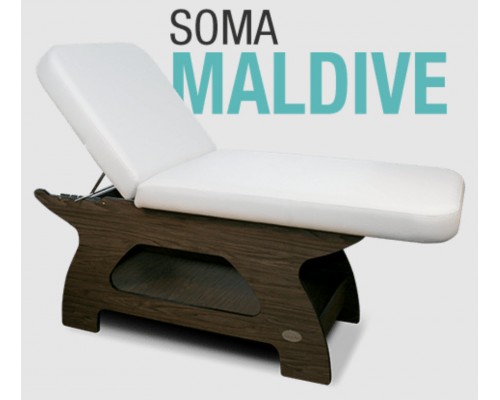 Table de soins et massage Soma Maldive 2 sections ''en bois'' (to be translated)